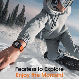 Bandletic Tactical Rugged Band for Garmin Fenix 7X/Fenix 7X Pro/Fenix 6X Pro/Fenix 5X Plus/Fenix 5X/Fenix 3/Fenix 3 HR/Tactix Delta/Descent/Epix Pro 2 51mm, Nylon for Garmin Quickfit 26 Watch Bands