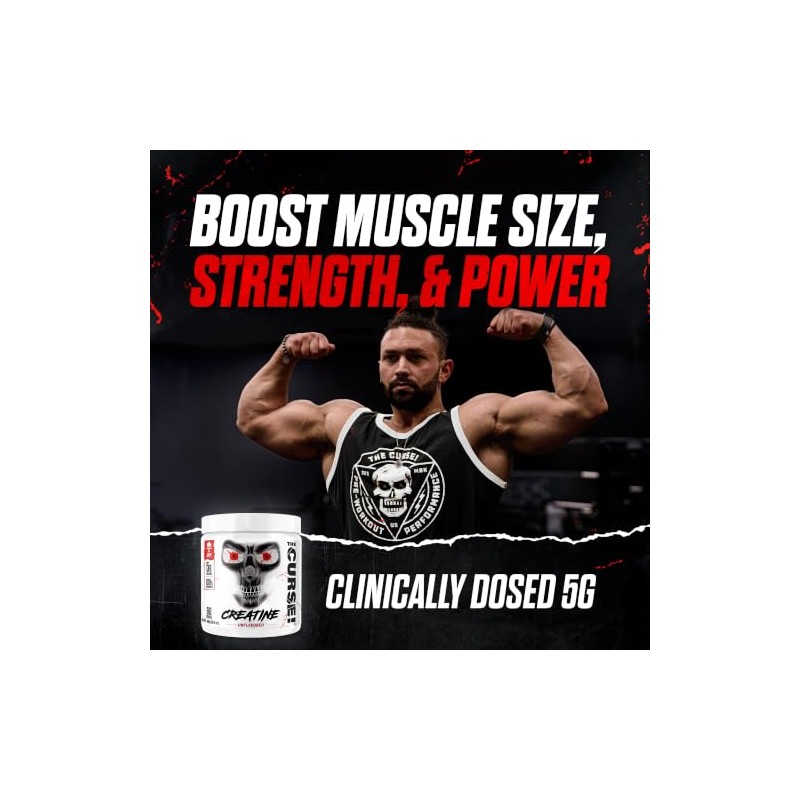 JNX SPORTS The Curse Creatine Monohydrate Peach Mango 50 Servings