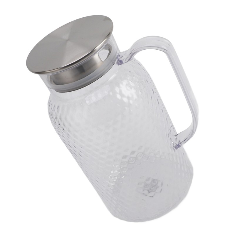 Water Pitcher with Lid and Handle 1500ml Acrylic Heat Resistant
