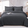 HYMOKEGE Queen Comforter Set Seersucker 7 Pieces, All Season Luxury