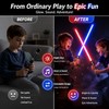Glowing Toy Lightsaber for Kids’ Pretend Play – Telescopic LED
