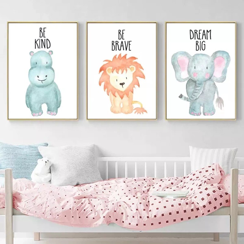 DaraBaby Set De 6 Cuadros Decorativos Para Habitación Infantil