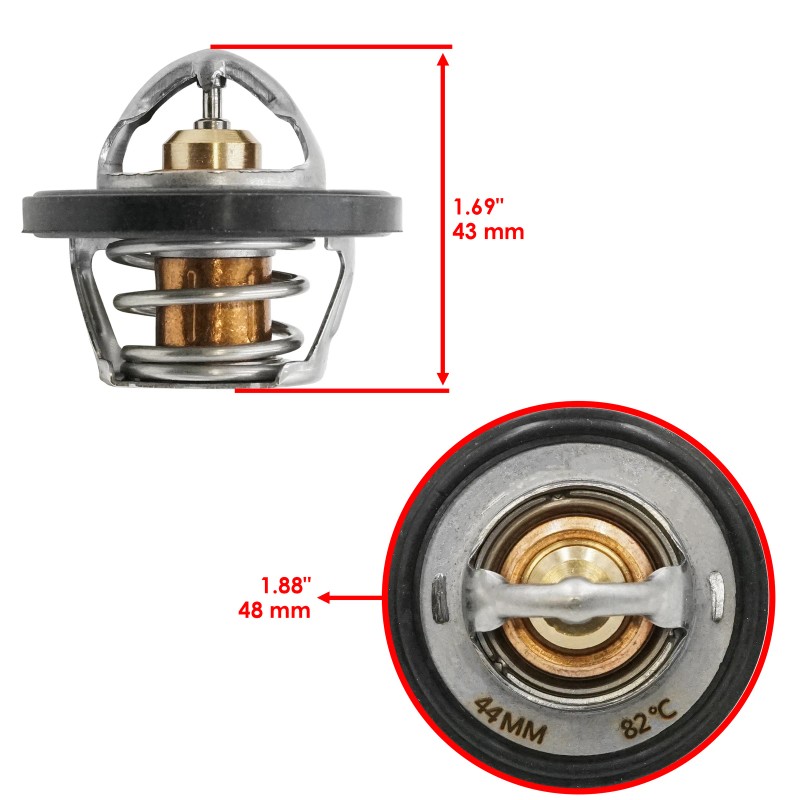Caltric Thermostat 180F for Polaris Ranger 800 6X6 EFI 2011-2017