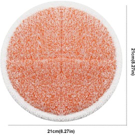 6 Pack Spinwave Mop Pads Replacement Kit Compatible with Bissell Spinwave 2124 2039 Series: Heavy Scouring Pads