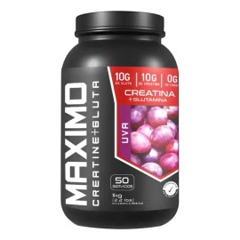 Creatina y Glutamina en Polvo Máximo con Sabor Uva para Rendimiento Deportivo 1 kg                                                                    