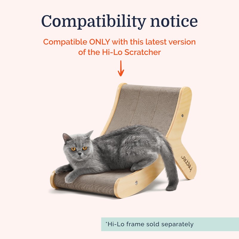 Hepper Hi-Lo Cardboard Replacement - Corrugated Cat Scratching Board Refills