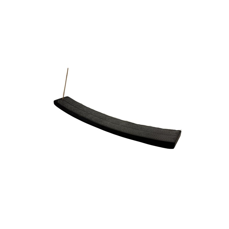 Black Slate Arrow Incense Stick Holder – Natural Stone Ash