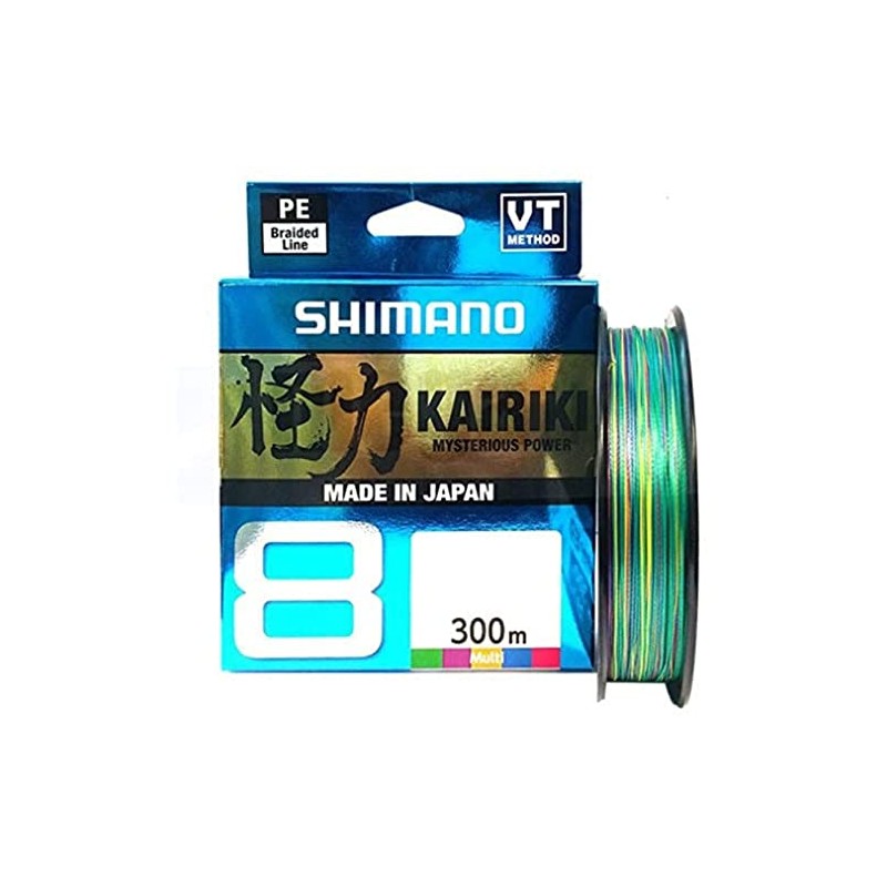 Kairiki 8 Line 300 m, 0.215 mm, 20.8 kg, Multi-Colour