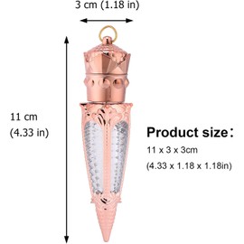 Tubo de Brillo de Labios Vacío 5ml de Plástico, Mini Set de 10 Piezas, Diseño Rábano, para Muestras DIY de Cosméticos y Uso de Principiantes