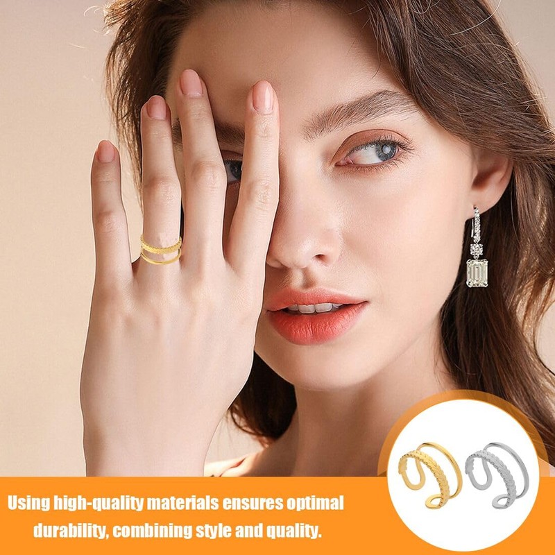 IKOPFLN Ring Adjustable Ringe von Größe Modeschmuck für deinen individuellen