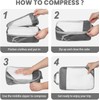 BAGAIL 6 Set/8 Set Compression Packing Cubes, Ultralight Expandable Packing