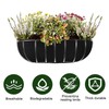 3PCS Planter Basket Liner Felt Fabric Window Box Liner Replacement