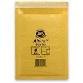 Jiffy Airkraft Bag Size 0 - Gold (Pack of 10)