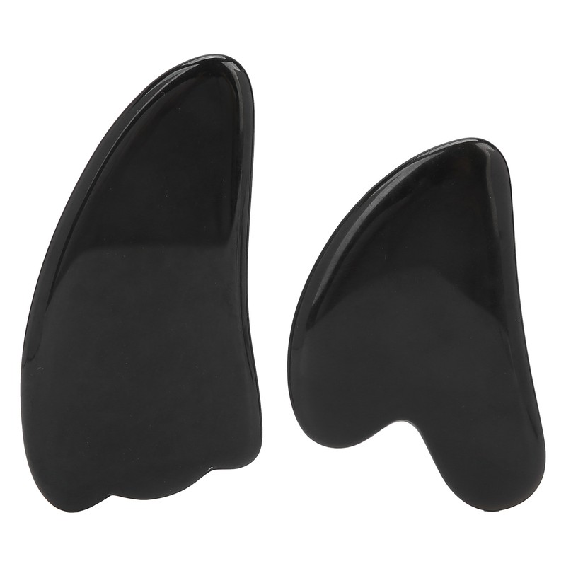Professional Obsidian Face Massage Gua Sha Tool Portable Body Therapy