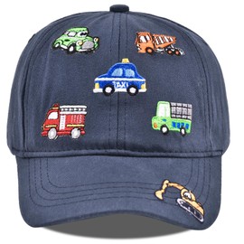 Kids Boys Girls Embroidered Baseball Caps Baby Sun hat Toddler Dinosaur Trucker Hats Summer Hats（1-8years