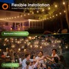 addlon 200FT(2 Pack*100FT) Solar String Lights Outdoor Waterproof with Remote,