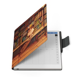 Ayotu Case for Remarkable Paper Pro, Premium PU Leather Book Folio with Pen-Buckle, Smart Magnetic Cover for Remarkable Paper Pro 11.8" Color Tablet, Bundle with Premium Membership (The Library)