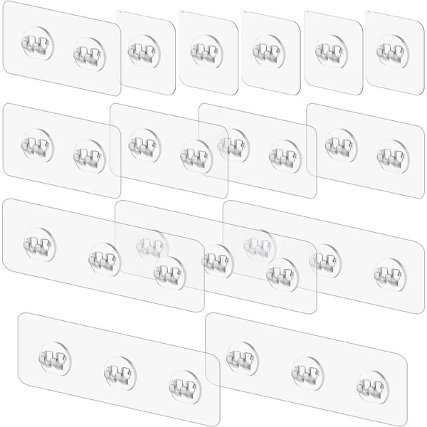 Pluzmecalm 14 Pack Shower Caddy Adhesive, Shower Caddy Adhesive ReplacementShower