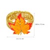 LUOZZY 4 Pcs Maple Leaf Curtain Holdbacks Fall Theme Curtain