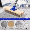 MEIBEI Deck Brush, Stainless Steel Wire with Long Handle 57",