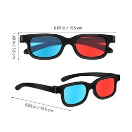 3d Movie Gaming Glasses Red Blue Glasses 10Pcs 3D Glasses for Movies Game Red-Blue Ultra-light Viewing Glasses at Home for Theater Screens Computer Monitors Tvs Three D Glasses