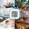 4Pack Room Thermometer Vaikby, Indoor Thermometer Hygrometer, Mini Digital Temperature