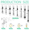 Keadic 16Pcs High Torque Long Shaft Quartz Clock Mechanism Kit