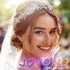 Jovono Rhinestone Crowns and Tiaras Bridal Wedding Crown Bridal Crystal