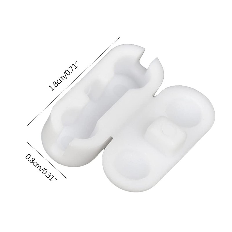 Morain Set Of 20 Vertical Blind Connector Accessories White Curtain