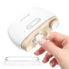 Electric Nail Clipper, Nail Trimmer Nail Polisher 2 in-1, Automatic Nail Clipper 2 Speed Fingernail Clippers Nail File with Light, Women Manicure Set Nail Clippers for Baby Kids Seniors Weak Hands