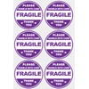 2 inch 300 PCS Fragile Handle with Care Stickers for
