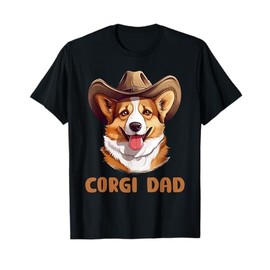 Cute Corgi Dad Dog Lovers Gift Funny Puppy Corgi Owner T-Shirt