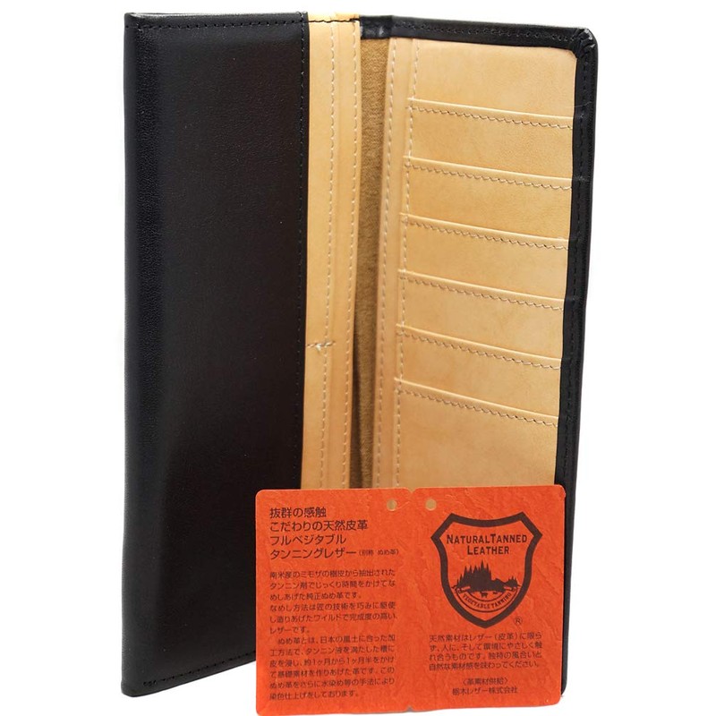 BlissLeather Premium Tochigi Leather Long Wallet, Bifold Wallet, Large Capacity,
