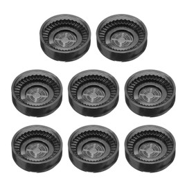 QUARKZMAN Pack of 8 Rubber Furniture Castor Cups, Round Chair Leg Floor Protectors, Non-Slip Furniture Pads, Handles Stoppers for Hardwood Floors, Grey (Fits 0.8-1.6 Inch Chair Leg)