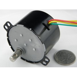 AC Motor 220V 50KTYZ 20RPM Synchronous Motor Geared 6W Torque 3.5Kg.cm