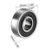 sourcing map 8 Pcs 6201-2RS Ball Bearing 12mm x 32mm