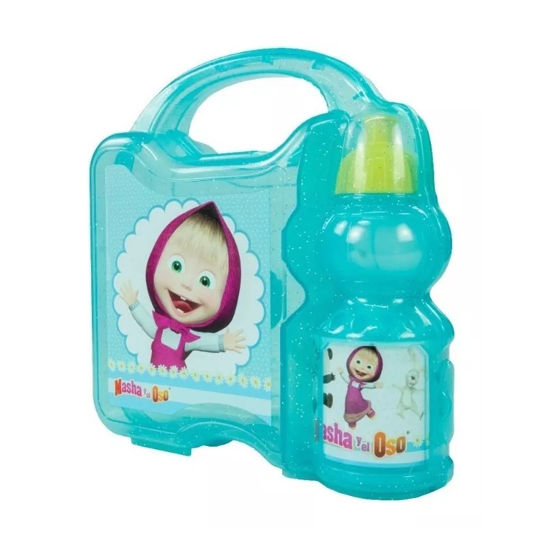 Fun Kids- Ambient21 Lonchera Infantil Con Porta Vaso De Plastico