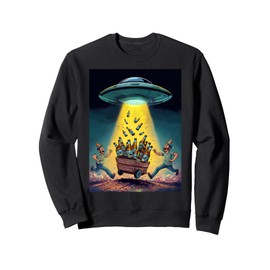 Men's Day Alcohol UFO Alien Sweatshirt