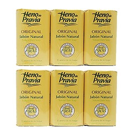 Heno De Pravia Soap LARGE 4.4 oz. Ea. ORIGINAL ( 6 Soaps Total)