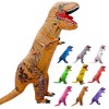 Adult T-Rex Inflatable Suit T-REX Cosplay Clothes (Green)