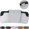 URIZZD Sunglass Holder for Car Visor, Car Sunglasses Holder Leather,