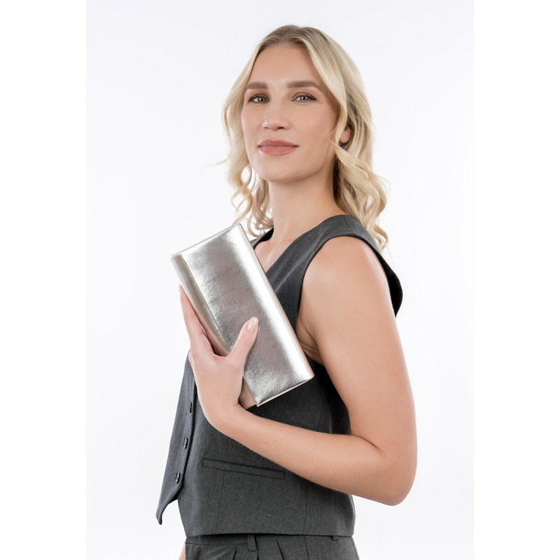 Tamaris Clutch TAS Amalia Smart 33800 Women's Handbags Plain, silver,