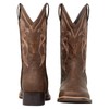 J's.o.l.e Western Cowboy Boots for Men Square Toe Embroidered Slip