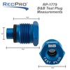 RecPro RV City Water Test Check Valve Plug Blue