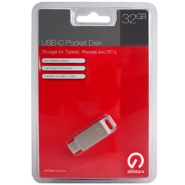 Shintaro 128GB USB Flash Drive Mini USB 3.0 High Speed Dual USB-C & USB-A - Plug & Play Drive for Reliable Data Storage and Transfer