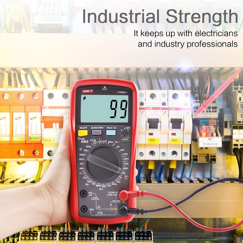 Multimeter UNI-T UT890D+ RMS Voltmeter Ammeter Ohmmeter AC/DC Counter Current