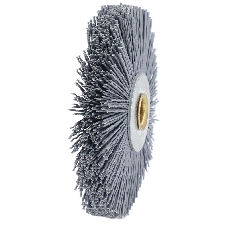 Key Machine Deburring Brush Nylon Bristles Burr Removal Cleaning Tool