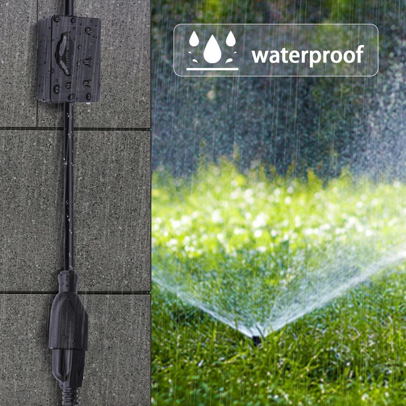 Extension Cord with Switch,Remote Control Extension Cable Waterproof Switch 1.65FT/0.5m,1250W