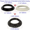 E26 E27 Lampshade Collar Ring, 6 Pieces E27 Plastic Lampshade