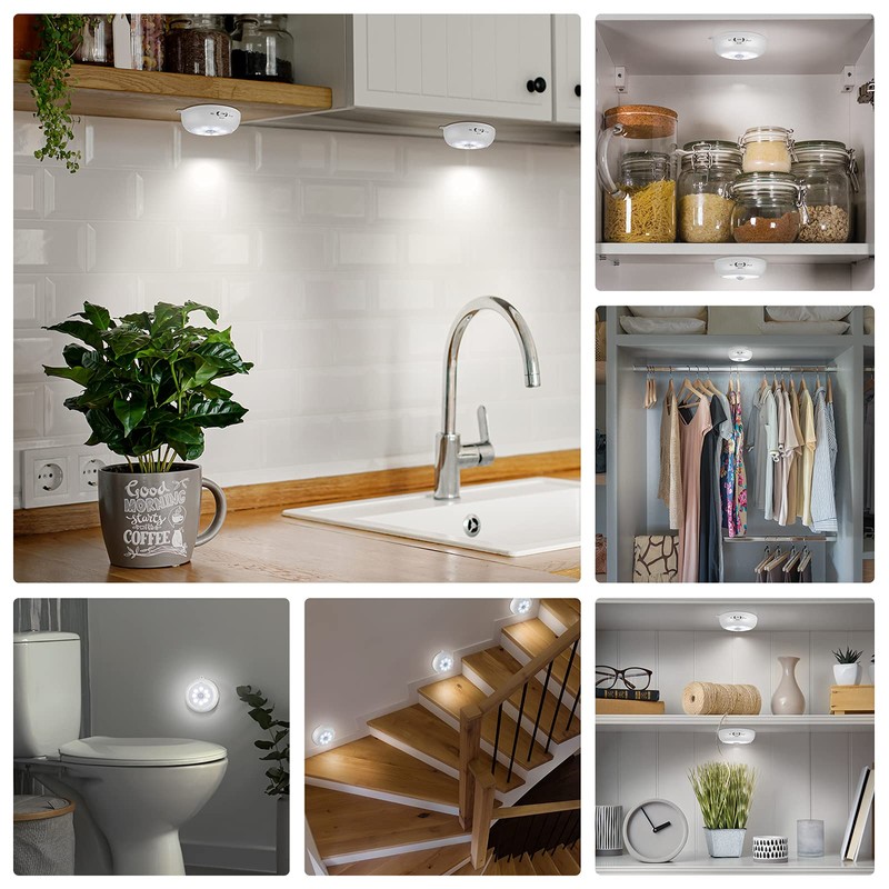 BLS Motion Sensor Light Indoor, Wireless LED Night Light, Under